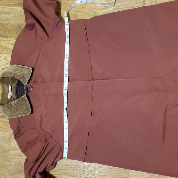 London Fog Wool Lined Chore Jacket Barn Jacket VTG Womens 10 Brick Red Corduroy - Picture 8 of 15